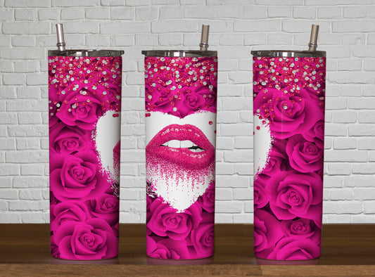 Lips and Roses Tumbler